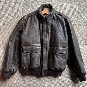 L.L. Bean Leather Bomber Jacket